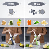 Multifunctional Vegetable Chopper| Potato Slicer | Food Shredder | Fruit Grater